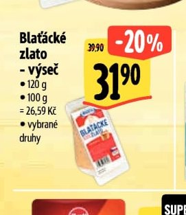 Blatácké zlato - výseč