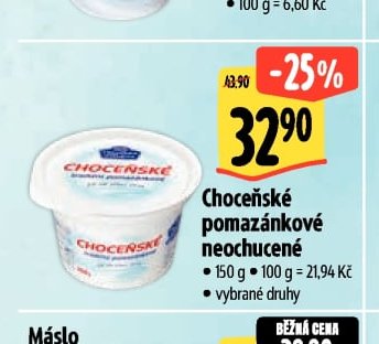 Choceňské pomazánkové neochucené
