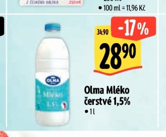 Olma Mléko čerstvé 1,5%