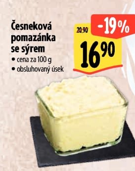 Česneková pomazánka se sýrem