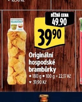 Originální hospodské brambůrky