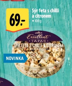 Sýr feta s chilli a citronem