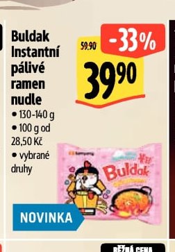 Buldak Instantní pálivé ramen nudle