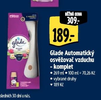 Glade Automatický osvěžovač vzduchu - komplet