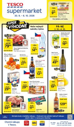 aktuální leták Tesco 30.9.2026-6.10.2026