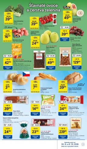 aktuální leták Tesco 30.9.2026-6.10.2026