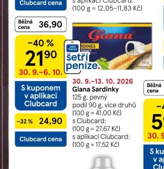 Giana Sardinky 125 g