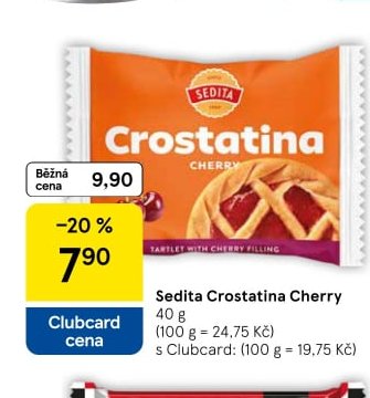 Sedita Crostatina Cherry 40 g