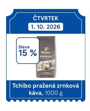 Tchibo pražená zrnková káva, 1000 g