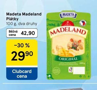 Madeta Madeland Plátky
