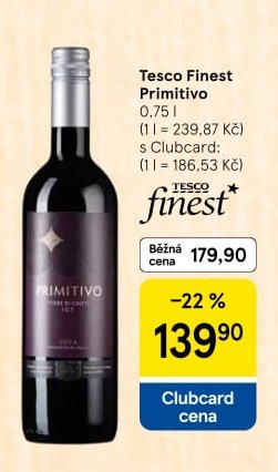 Tesco Finest Primitivo