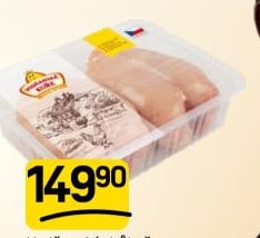 Vodňanská drůbež kuřecí prsa s kostí bez kůže