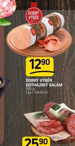 DOBRÝ VÝBĚR GOTHAJSKÝ SALÁM