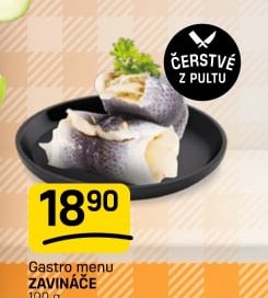 Gastro menu ZAVINÁČE