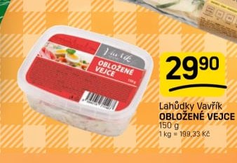 Lahůdky Vavřík OBLOŽENÉ VEJCE
