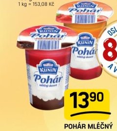 POHÁR MLÉČNÝ DEZERT