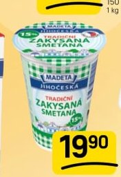 JČ ZAKYSANÁ SMETANA TRADIČNÍ 15%