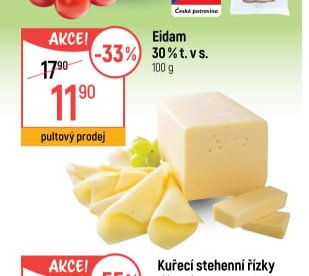 Eidam 30 % t. v s.