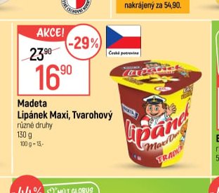 Madeta Lipánek Maxi, Tvarohový
