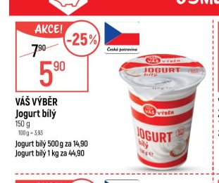 Váš Výběr Jogurt bílý 150g