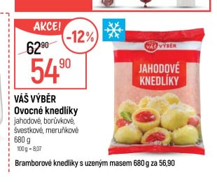 Váš Výběr Ovocné knedlíky 680g