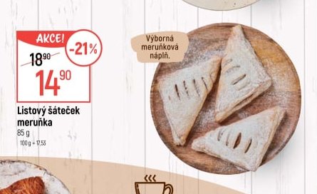 Listový šáteček meruňka