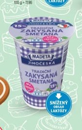 Madeta Jihočeská smetana 15% 180 g