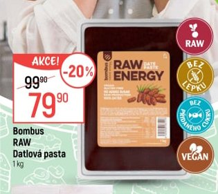 Bombus RAW Datlová pasta 1 kg