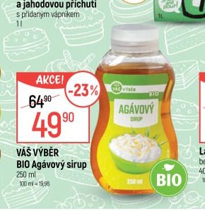 BIO Agávový sirup 250 ml