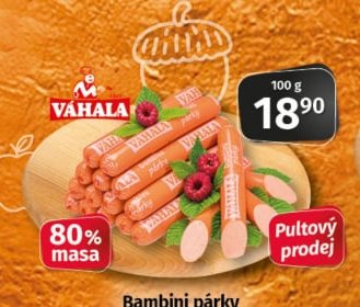 Váhala Bambini párky