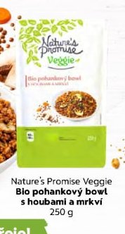 Nature's Promise Veggie Bio pohankový bowl s houbami a mrkví