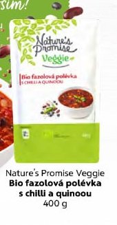 Nature's Promise Veggie Bio fazolová polévka s chilli a quinoou