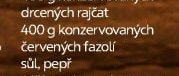 400 g konzervovaných červených fazolí