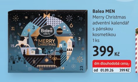 Balea MEN Merry Christmas adventní kalendář s pánskou kosmetikou
