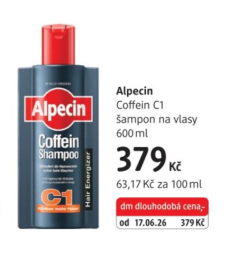 Alpecin Coffein C1 šampon na vlasy 600 ml
