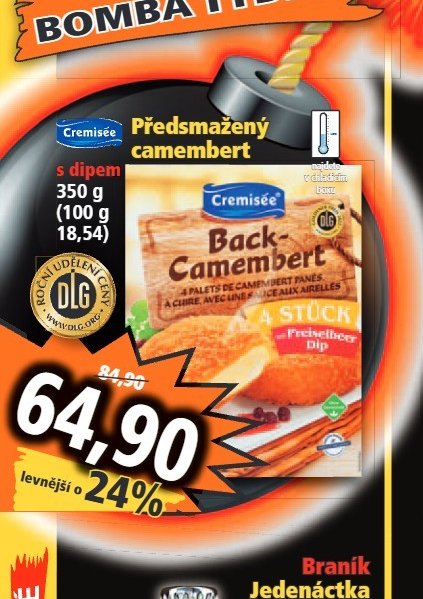 Cremisée Předsmažený camembert 350 g