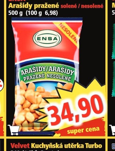 ENSA Arašídy pražené solené / nesolené 500 g