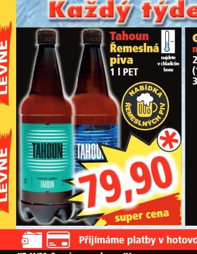 Tahoun Řemeslná piva 1 l PET