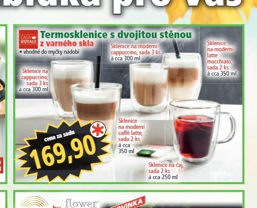 Termosklenice s dvojitou stěnou z varného skla