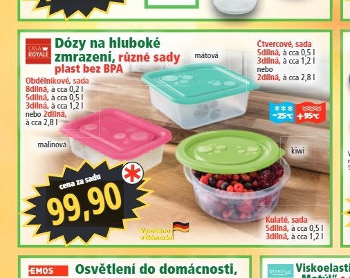 Dózy na hluboké zmrazení