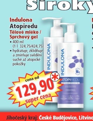 Indulona Atopiredu Tělové mléko / Sprchový gel
