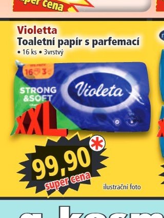 Violetta Toaletní papír s parfemací