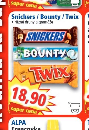 Snickers / Bounty / Twix