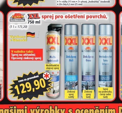 Sprej na ošetření povrchů