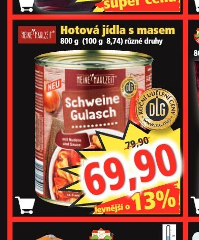Hotová jídla s masem, Schweine Gulasch