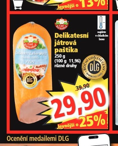 Delikatesní játrová paštika