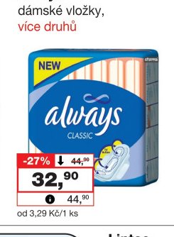 Always dámské vložky
