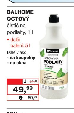 BALHOME OCTOVÝ čistič na podlahy