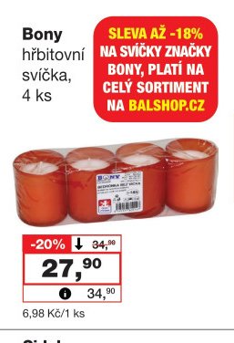 Bony hřbitovní svíčka