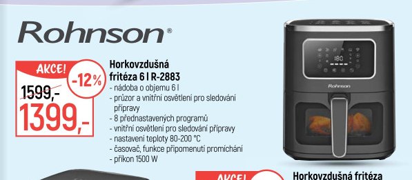 Horkovzdušná fritéza 6 l R-2883